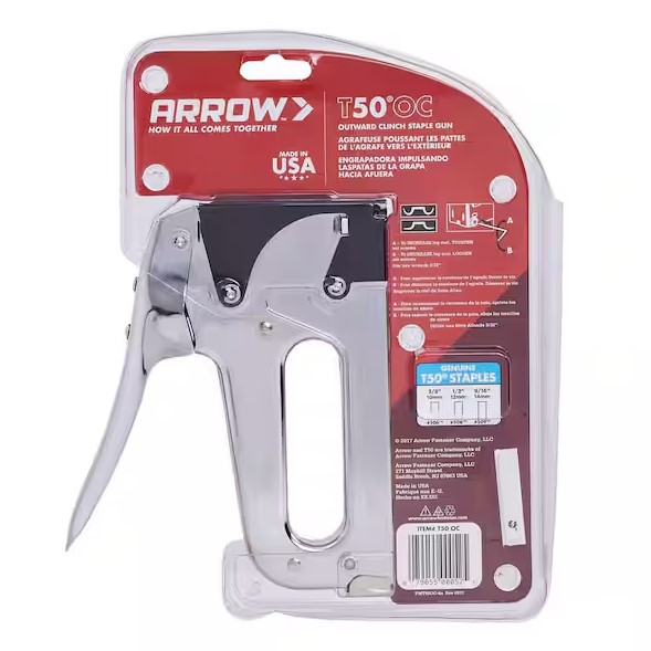 Arrow 540-T50MOC Heavy Duty Outward Clinch Staple Gun
